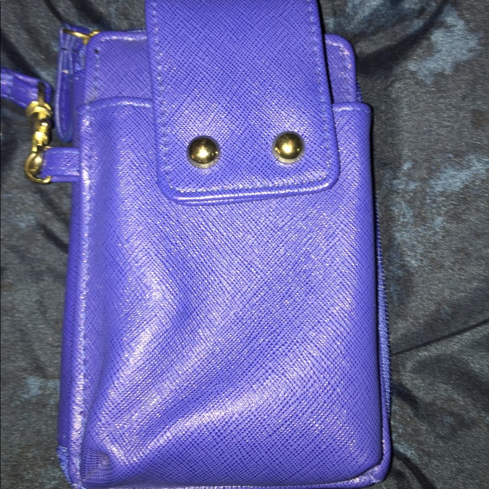 Cobalt blue wallet - holds phone